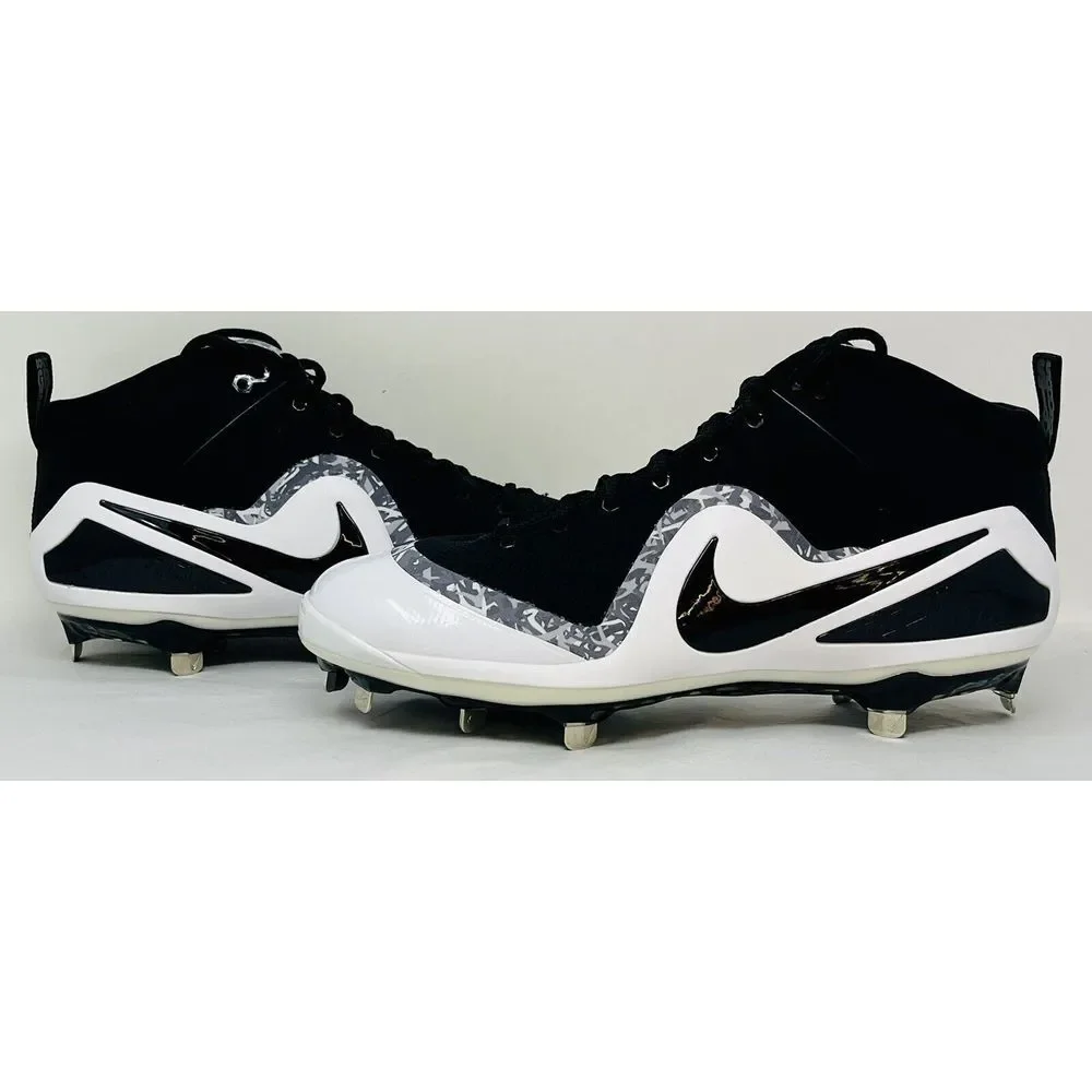 Men's Size 14 Nike Force Zoom Trout 4 Metal Baseball Cleats Black‎ 917837-001